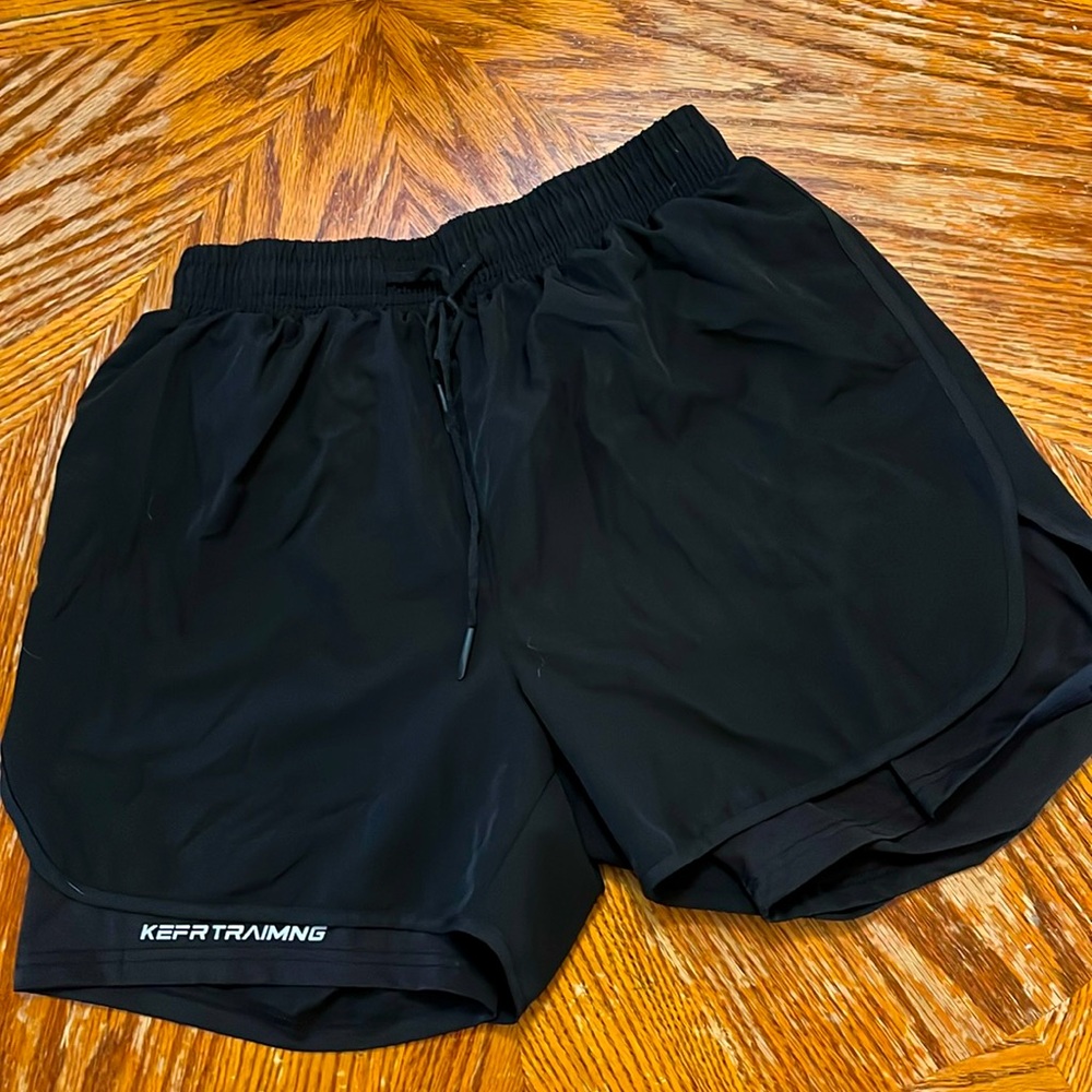 Men’s black shorts